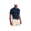 Under Armour Мужская рубашка-поло Vanish Seamless Logo Print с коротким рукавом, свободный крой, Academy-Blue 1370098-408