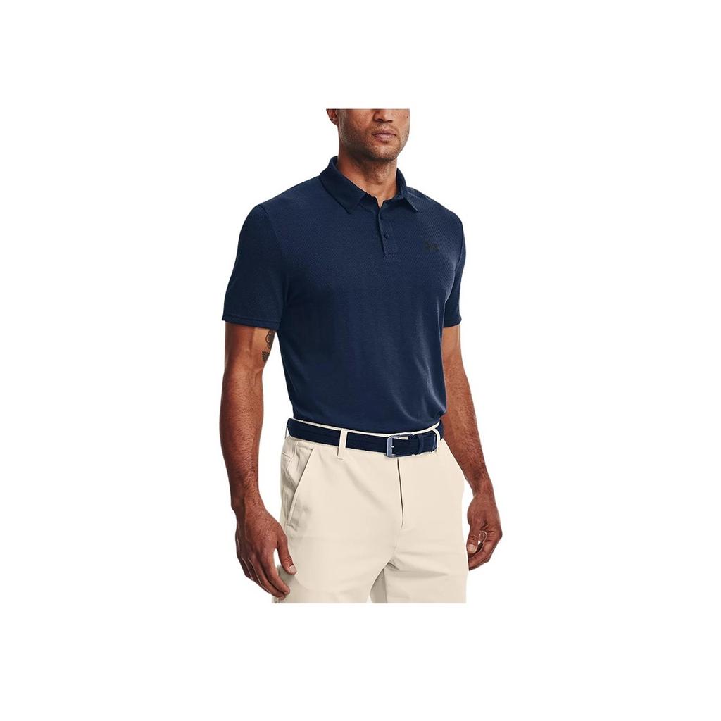 Under Armour Мужская рубашка-поло Vanish Seamless Logo Print с коротким рукавом, свободный крой, Academy-Blue 1370098-408