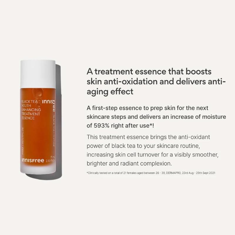 Innisfree Эссенция для молодости с черным чаем 75 мл/145 мл (7 вариантов) Косметика из Кореи