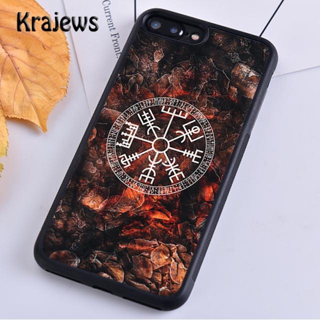 Чехол для телефона Krajews Viking Vegvisir Odin Nordic для iPhone 14 5 SE 6s 7 8 plus XR XS 11 12 13 pro max Samsung S21 S22ultra