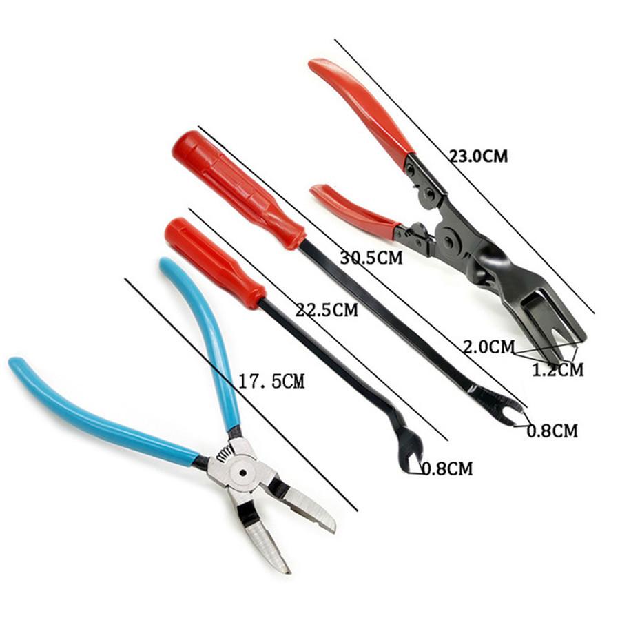 Car Removal Repair Tools Door Panel Installer Repair Removal Tool Auto Interior Fastener Clip Pliers Plastic Pry Tools Kit