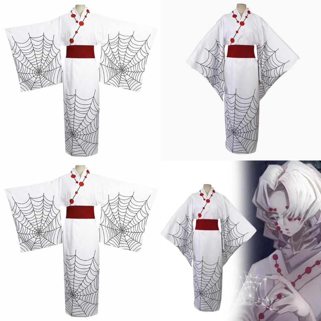 Косплей костюм Кимоно Руи из Клинок, рассекающий демонов (Двенадцать лун) Для взрослых и косплееров