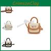 Knitted Princess Handbag Kids Shoulder Bag With Neutral Colors Easy Matching