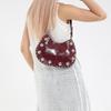 Small Pack Rivets PU Underarm Bag Brown Shoulder Bag Chic Punk Style Handbags Children