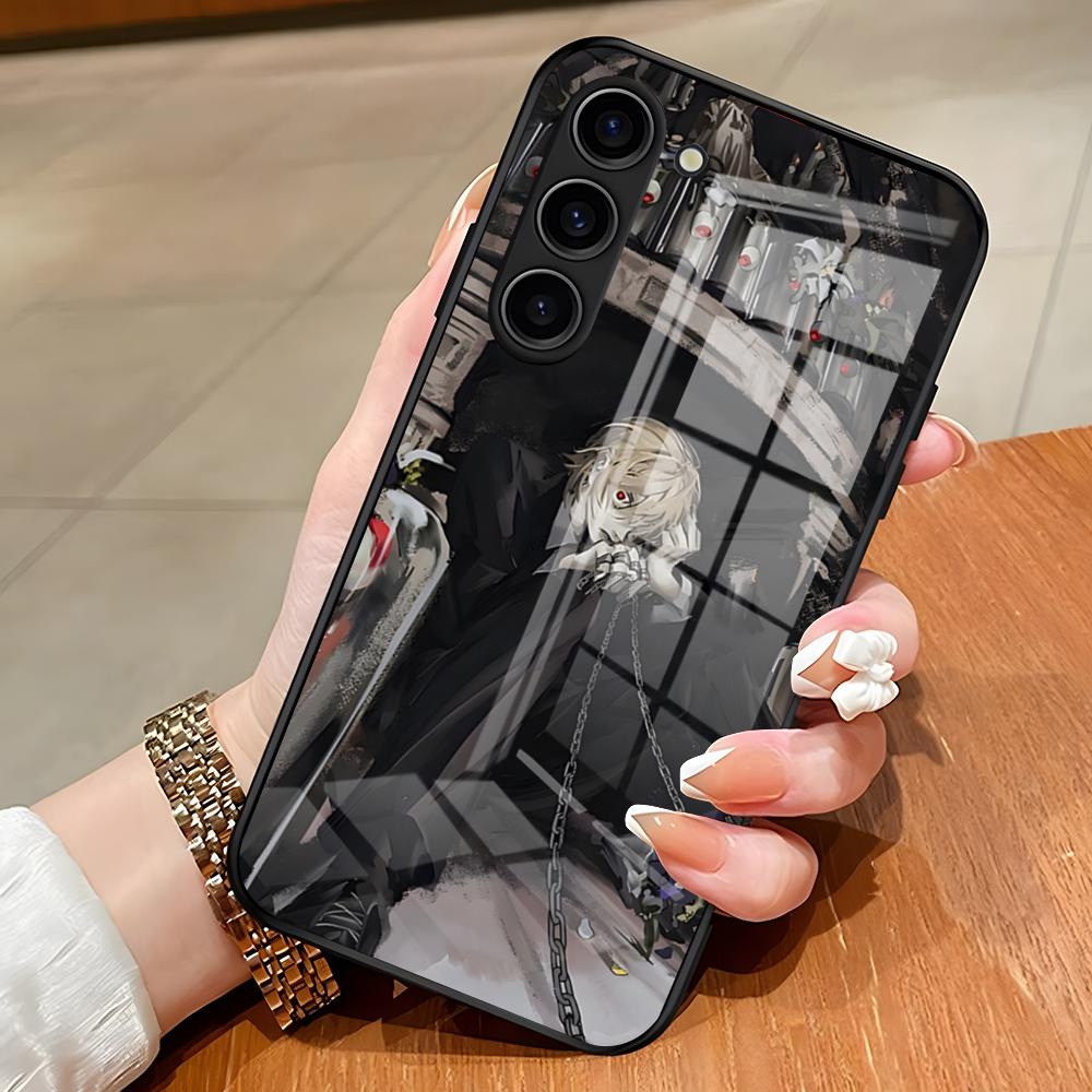 Чехол для телефона Hunter X Hunter Аниме Курапика для Samsung S26 S25 Edge Ultra S23 S22 S21 S20 Ultra Plus S24 Fe A54 A53 A25 Стеклянный Co