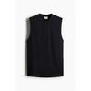 H M Sleeveless Sport Top Regular Fit dryMove Black