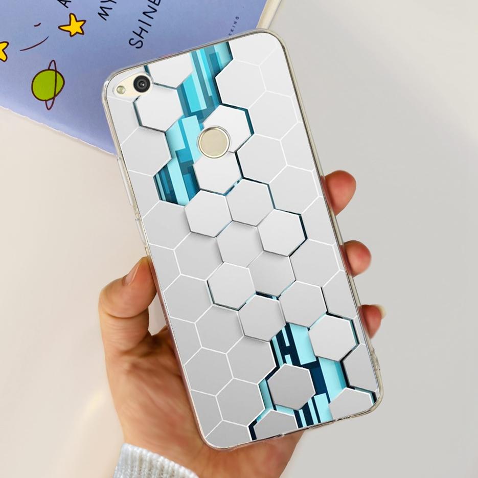 Чехол для Huawei P8 Lite 2017 Honor 8 Lite Роскошный Рисованный Чехол Прозрачный Силиконовый Мягкий ТПУ Чехол для Телефона Для Huawei GR3 2017 Задняя Крышка