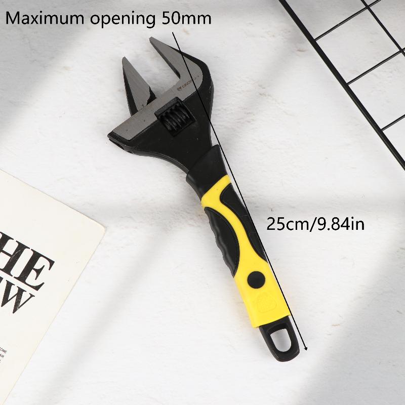 Набор регулируемых гаечных ключей 6/8/10/12 дюймов Многофункциональные ключи Высокая твердость Противоскользящая ручка Универсальные ручные инструменты для дома