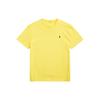 Polo SS23 Однотонная Повседневная Футболка с Вышивкой Логотипа с Круглым Вырезом с Коротким Рукавом Мужские Топы Желтый 710610667-110