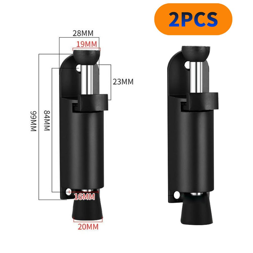 Телескопический дверной стопор Подпружиненный прочный металлический стопор с регулируемым положением и клиньями ножного тормоза для нижнего шва двери