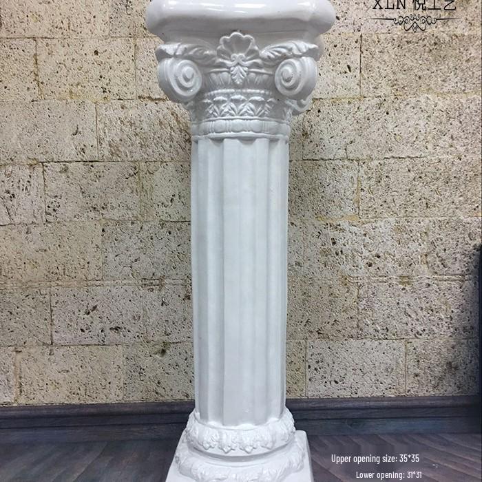 Свадебная золотая римская колонна подставка для цветов – Европейская полосатая трофейная стекловолоконная декорация