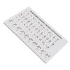Aluminum Braille Alphabet Board with Raised Dots for Beginners Learning Tool Braille Education Board