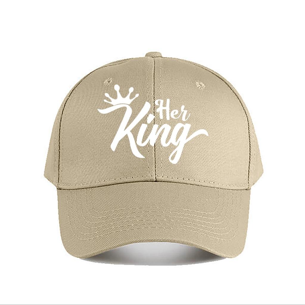 Her King Crown Vinyl Sticker Car Decor Baseball Cap Fashion Unisex Sunhat Womens Outdoor Sports Snapback Cap