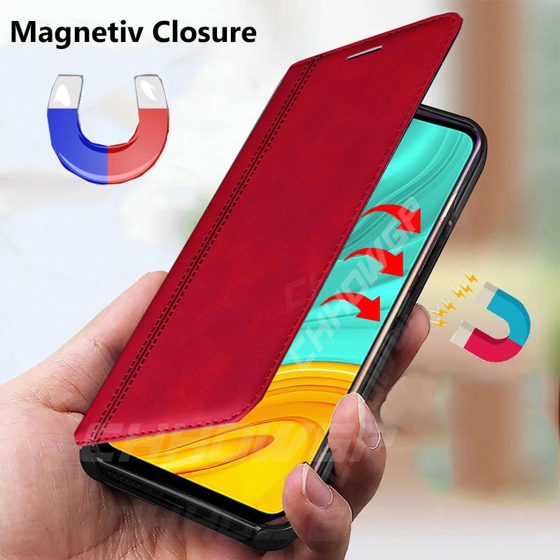 Сильный магнитный флип-кожаный чехол для Xiaomi POCO X3 NFC M3 Redmi Note 9 9S 8T 8 7 Pro Max 9A 9AT 9C NFC Mi 10T Lite Pro, мягкий бумажник, чехол-книжка, Fundas