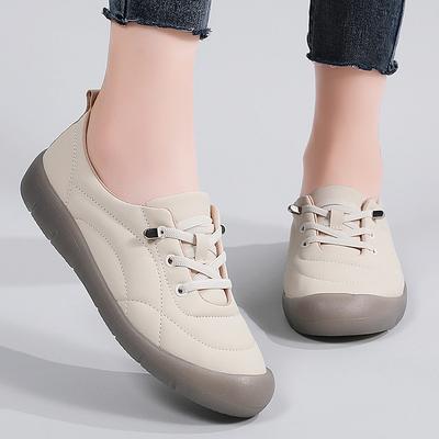 Туфли-лодочки, туфли-лодочки с мелким вырезом, женские осенние туфли на мягкой подошве, универсальная мода, маленькие кожаные туфли на плоской подошве из натуральной кожи