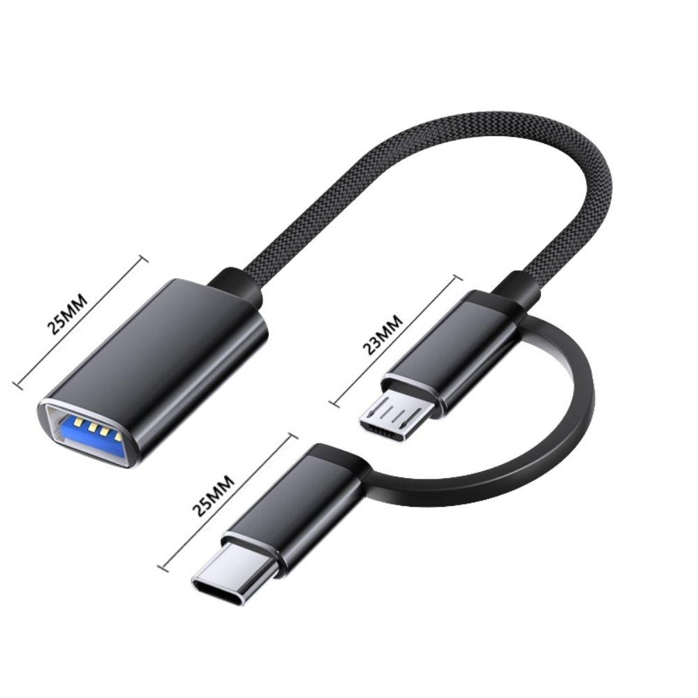 Тип C 2 в 1 OTG Тип C Кабель-адаптер Micro USB 2 в 1 USB C Кабель-адаптер для ПК/ноутбука/телефона