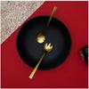 Les Trésors De Lily [A3680] - Golden 'Cléopatra' Salad Cutlery Duo - 21x5 Cm