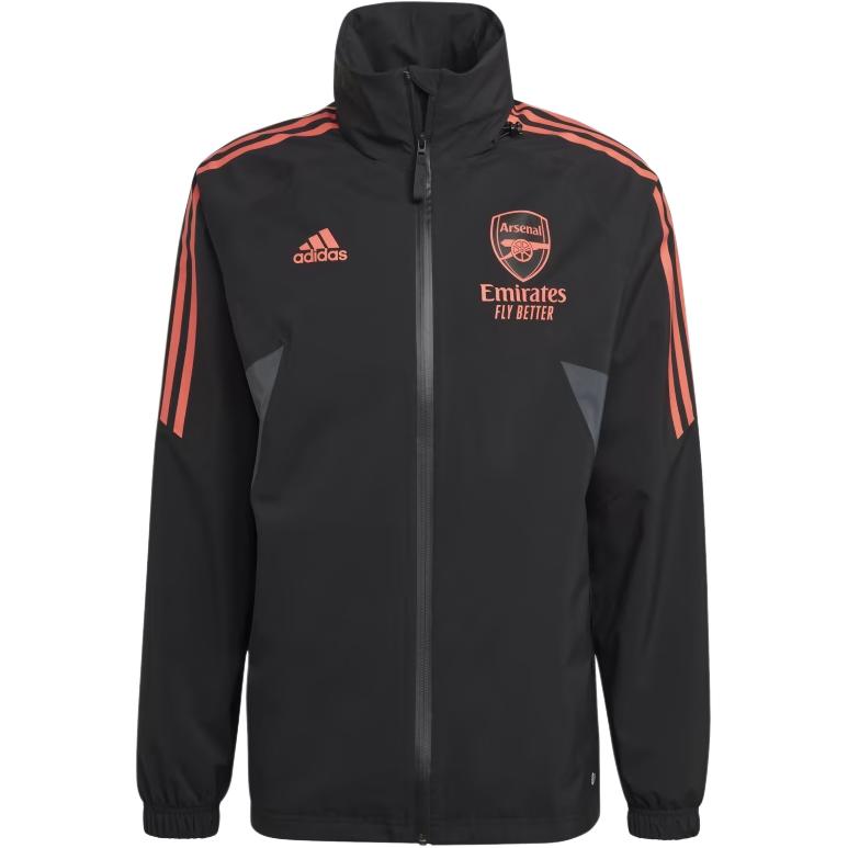Adidas ARSENAL CONDIVO 22 RAIN JACKET Jackets & Coats Men's Black HC1254