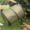 Leaf Trash Can with Storage Bag Folding Garden Garbage Bin Waterproof Portable Trash Can for Camping Gardening Yard Waste