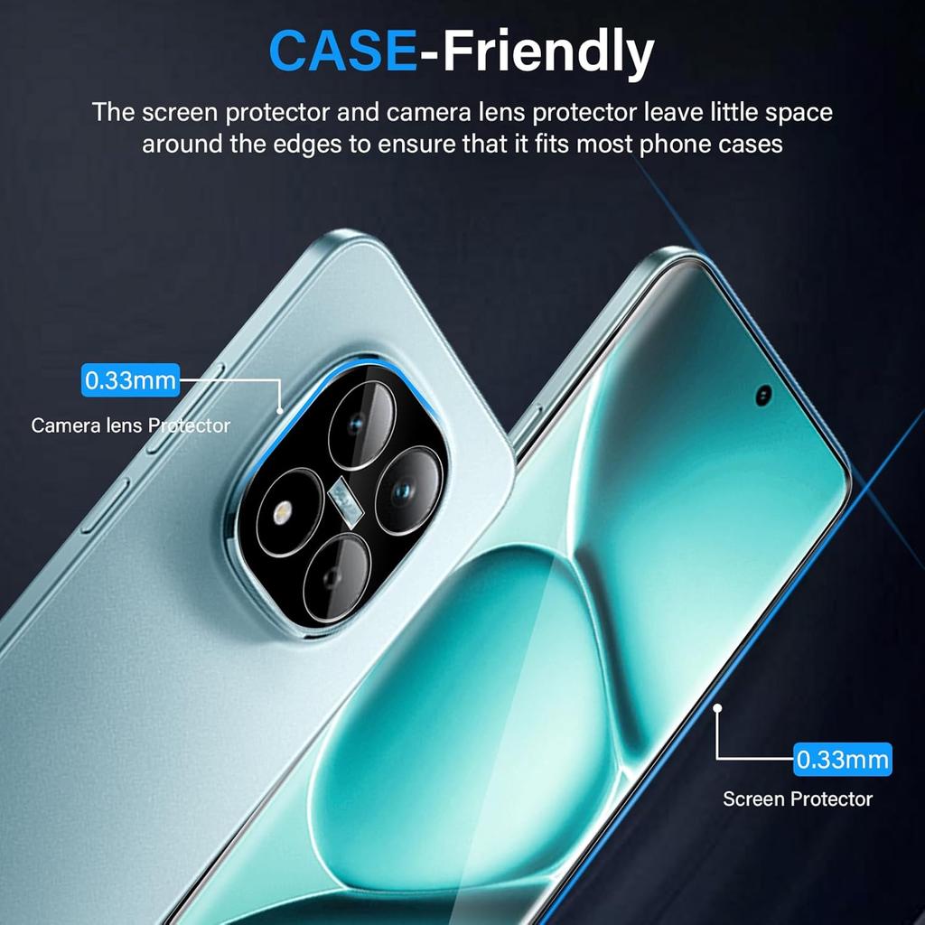 4 шт. [2+2 шт.] Защитное стекло для экрана Xiaomi POCO M8 Pro/M8 5G Redmi Note 15 4G 5G Note 15 Pro+ 4G 5G + Защита для объектива камеры HD пленка