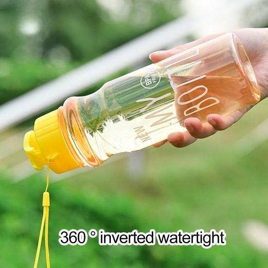 650 мл Прекрасный герметичный легкий контейнер для воды большой емкости для фитнеса и спорта со шнурком, бутылка для питья на открытом воздухе