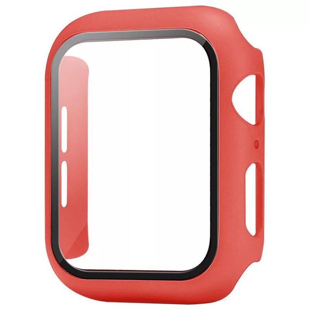 Закаленное стекло + защитный чехол для часов Apple Watch 8 7 6 SE 5 3 4 44 мм 40 мм Защитная пленка для экрана iWatch 5 3 2 42 мм 38 мм чехол