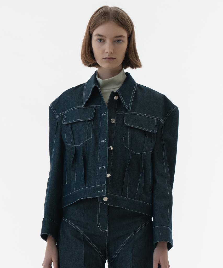 Biscuitshop Reverse Tuck Detail Denim Jacket