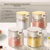 Кухонная бытовая банка для приправ, бутылка для приправ, отделение для ложки, разделение, коробка для хранения приправ