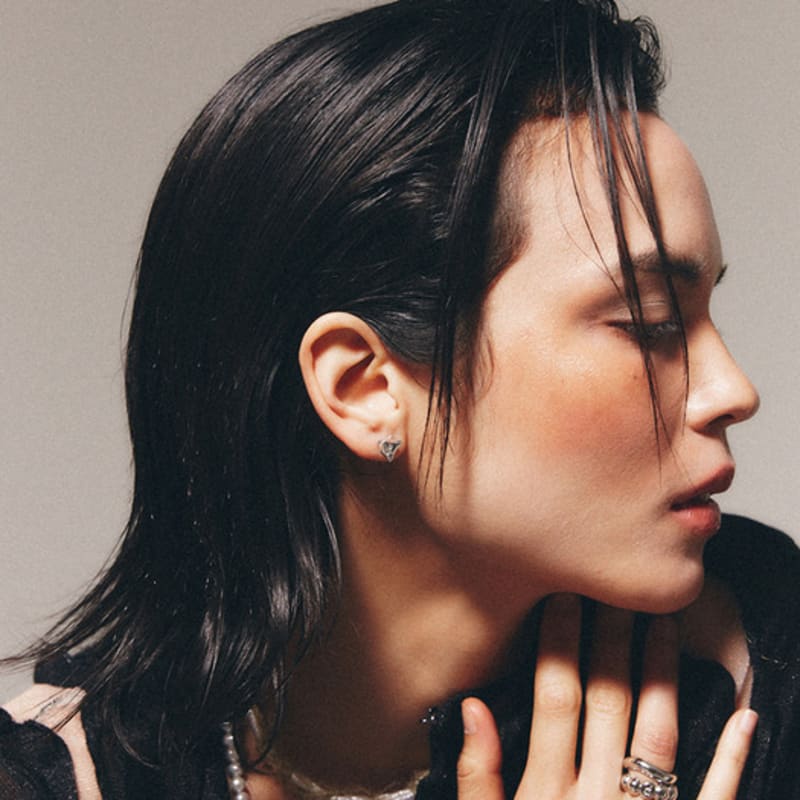 lowool 92.5 Silver struggle earrings