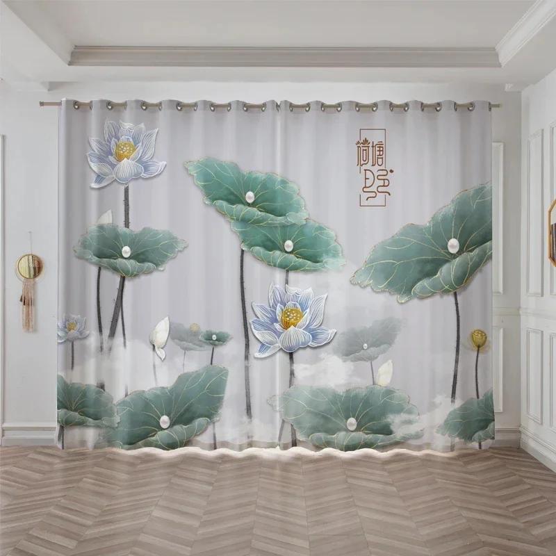 Средиземноморский маяк морская звезда плотные затемняющие шторы узор лотоса гостиная кухня занавеска для дома спальня новые шторы