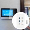 Декоративная настенная панель с 6 портами HDTV, USB 3.0, Type C, CAT6, Keystone Port, RJ45, 6 портов, белая, декоративная лицевая панель для стены.