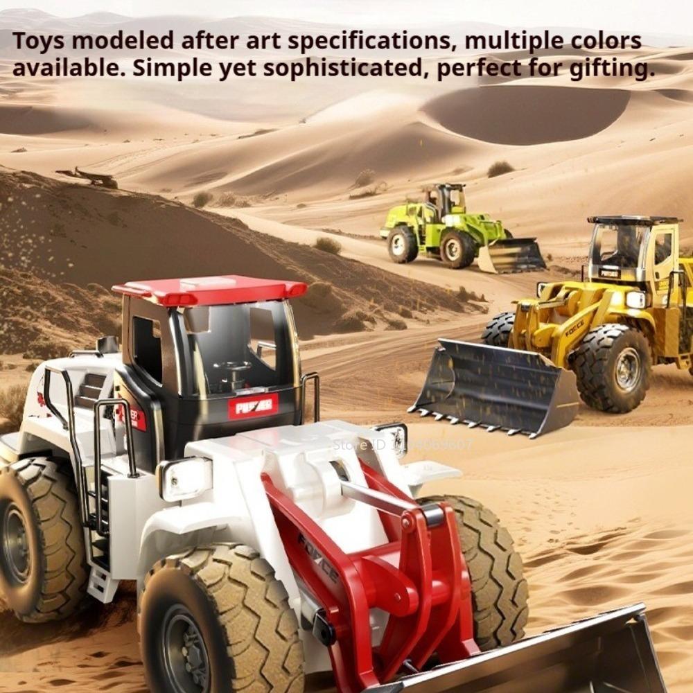 1:32 Toy Model Construction Loader Fire Engine Truck Metal Diecast Spray Engineering Vehicle Sound Light Boy Educational Toys