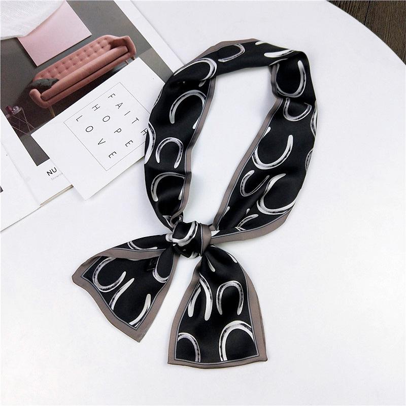 Pingjiao новый стиль весна и осень профессиональное украшение универсальный маленький шелковый шарф женский шарф узкий длинный ремень для волос галстук сумка пояс