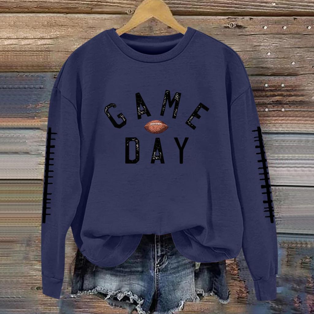 Женский модный и повседневный пуловер с длинными рукавами, принтом и круглым вырезом, спортивный топ-свитшот