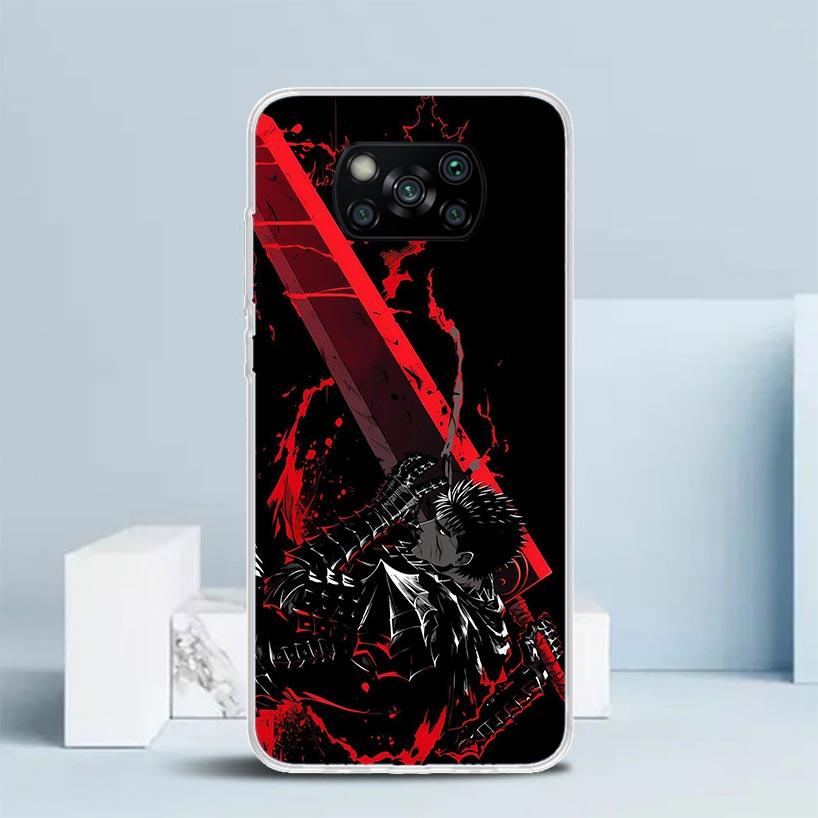 G-Guts B-Berserks Аниме Мягкий чехол для Xiaomi Poco F7 Ultra X7 X6 X5 Pro M7 Чехол для телефона Redmi 15 15C 13 13C 12 12C 10 10C Печать S