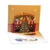 3D Merry Christmas Tree Pop-Up Holiday Cards with Envelope New Year Greeting Cards Handmade