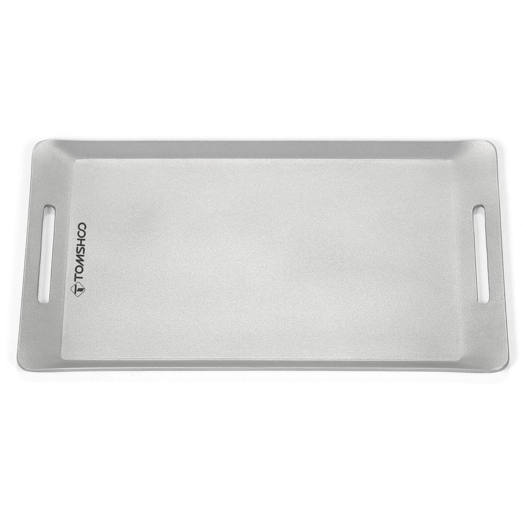 TOMSHOO Мини-сковорода для гриля из нержавеющей стали, уличная гриль-сковорода для барбекю, пикника, разделочная доска для кемпинга, пешего туризма, пешего туризма