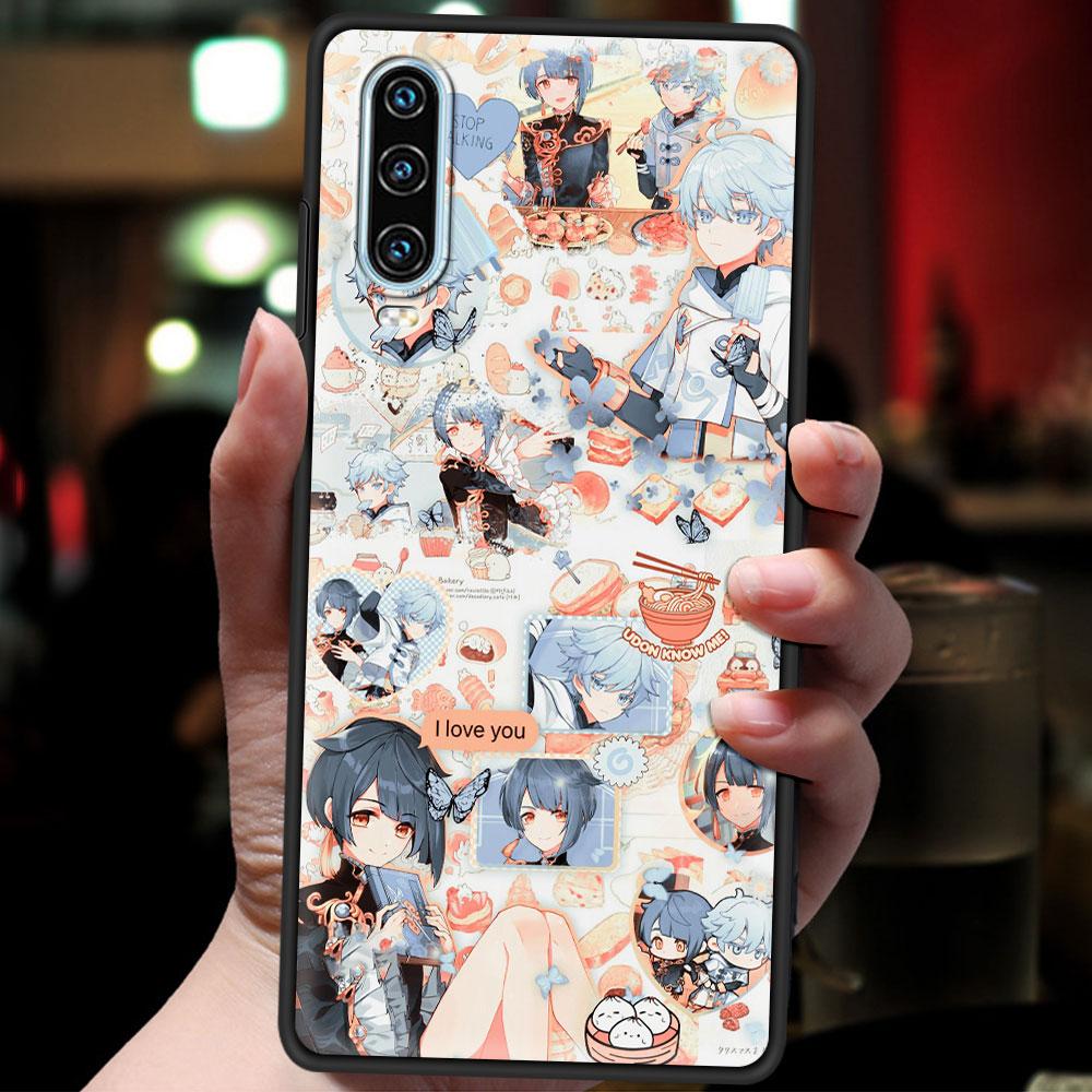 Чехол для телефона Genshin Impact для Huawei P30 Lite P50 Pro P20 P40 Lite E P Smart Z 2021 Y6 Y7 Y9 2019 Y6p Y9s Y7a Силиконовый чехол