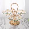 2020 New Glass Fruit Bowl Light Luxury Creative Home Living Room Hotel Tea Table Crystal Fruit Bowl Wholesale