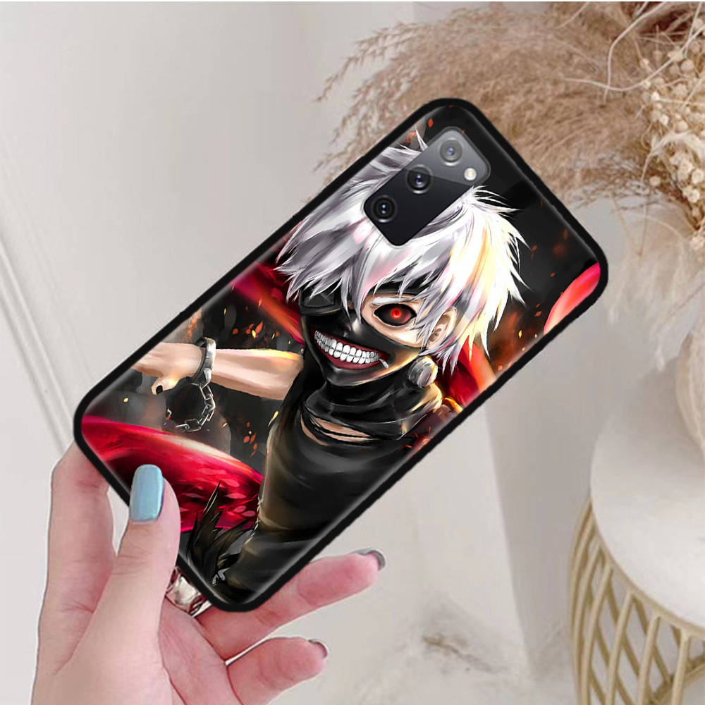 Черный чехол для Xiaomi Poco X6 X4 M5 M6 F5 F6 C65 C55 C50 C51 C40 Pro Redmi 14C A3X 13C 12C 11T 10A 9C Note 7 6 8A Plus W-51 Токийский гуль