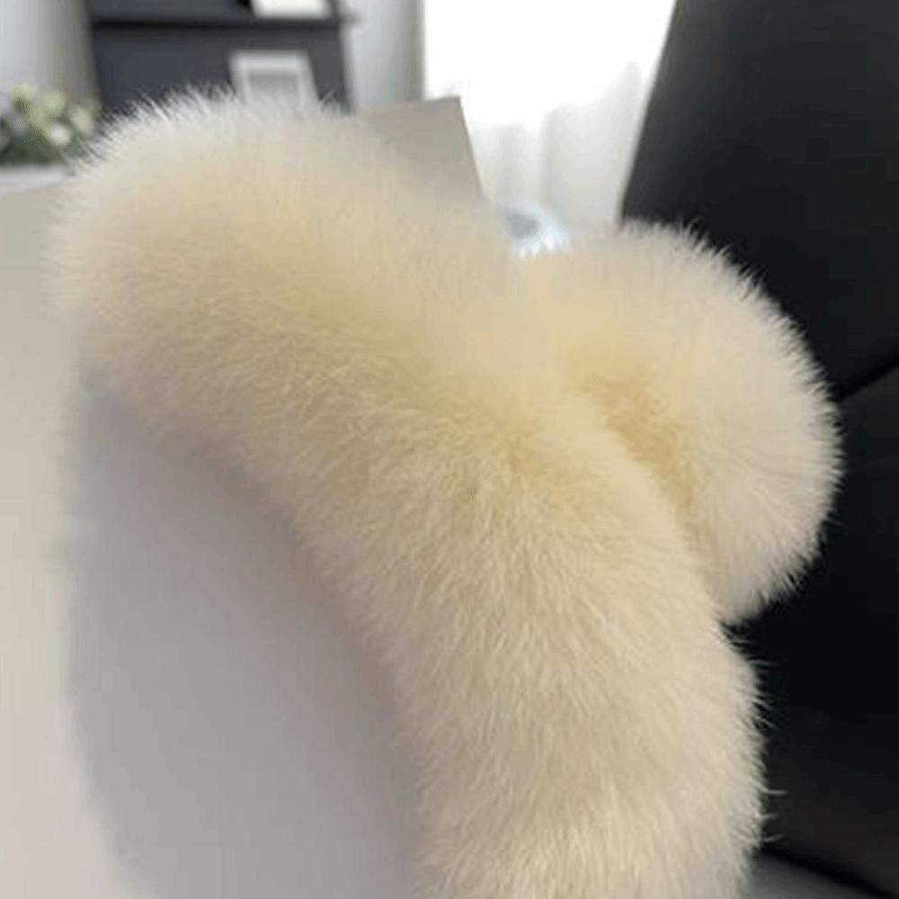 Ball All-match Korean Style Hair Clip Leopard Grasp Clip Female Hair Accessories Plush Hair Claw