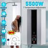 IPX4 5500 Вт мгновенный электрический водонагреватель 220 В 50 Гц 7 уровней регулировки температуры безрезервуарная насадка для душа система горячей воды