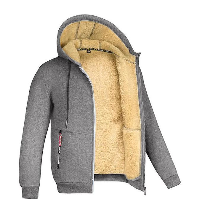 Winter Hooded Sweatshirt for Men - New Style Trendy, Stylish and Versatile Oversized Jacket Autumn/Winter Fleece-Lined Thickened Clothing