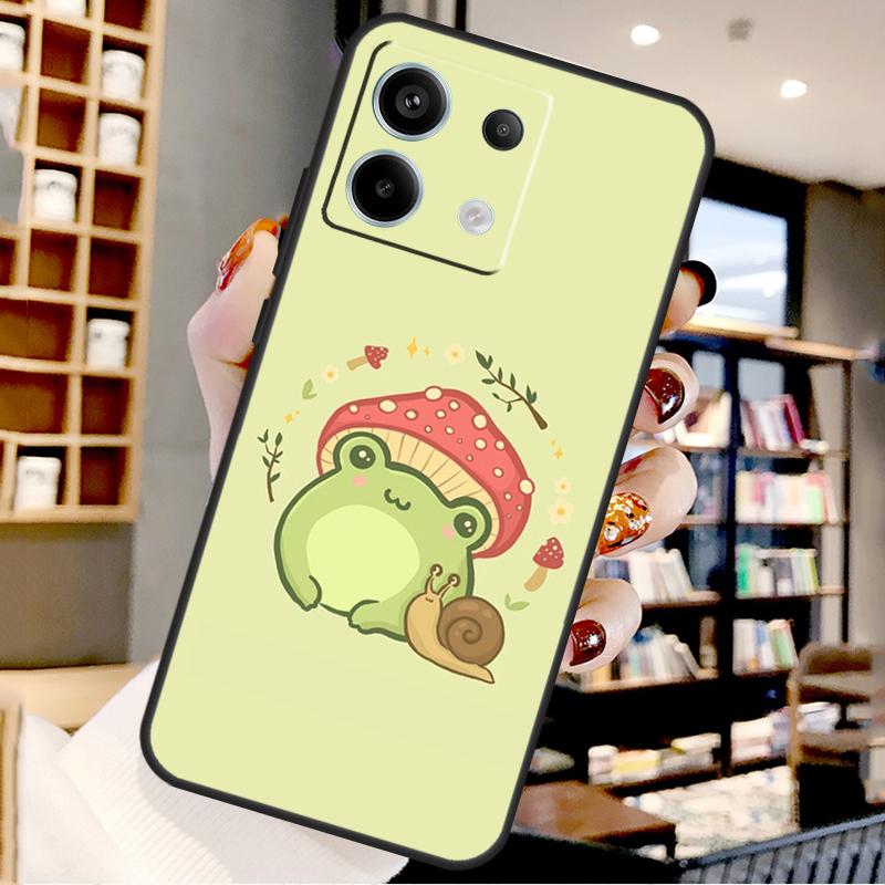 Милая Кавайная Лягушка Для Xiaomi Redmi Note 14 Pro 12 11 9 10 13 15 Pro Plus Чехол Для Redmi 15 10C 12C 13C 14C 15C
