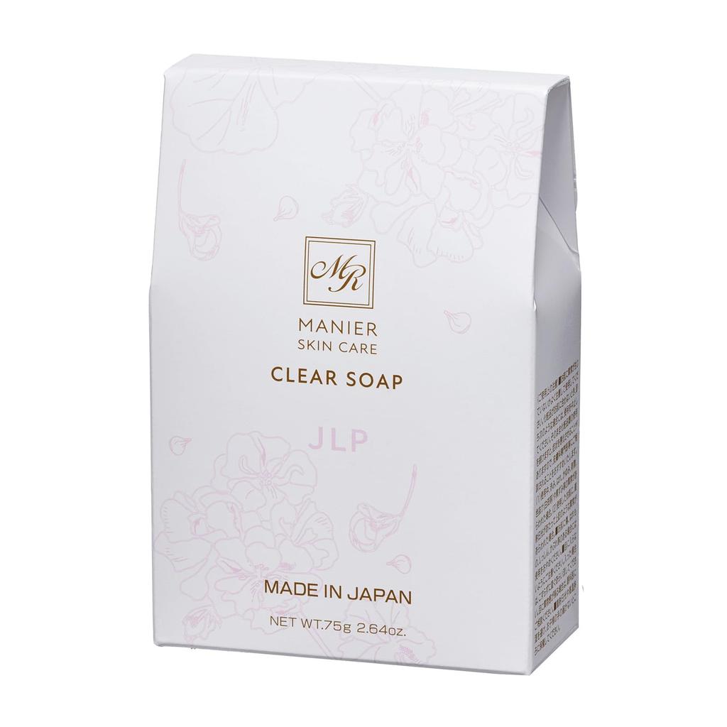 JLP Life Manir Clear Soap 75g Absorbs and Removes and Dead Skin Cells Soft Whipped Foam with a Mild Formula Moisturizing Soap (Japan Pharmaceuticals)