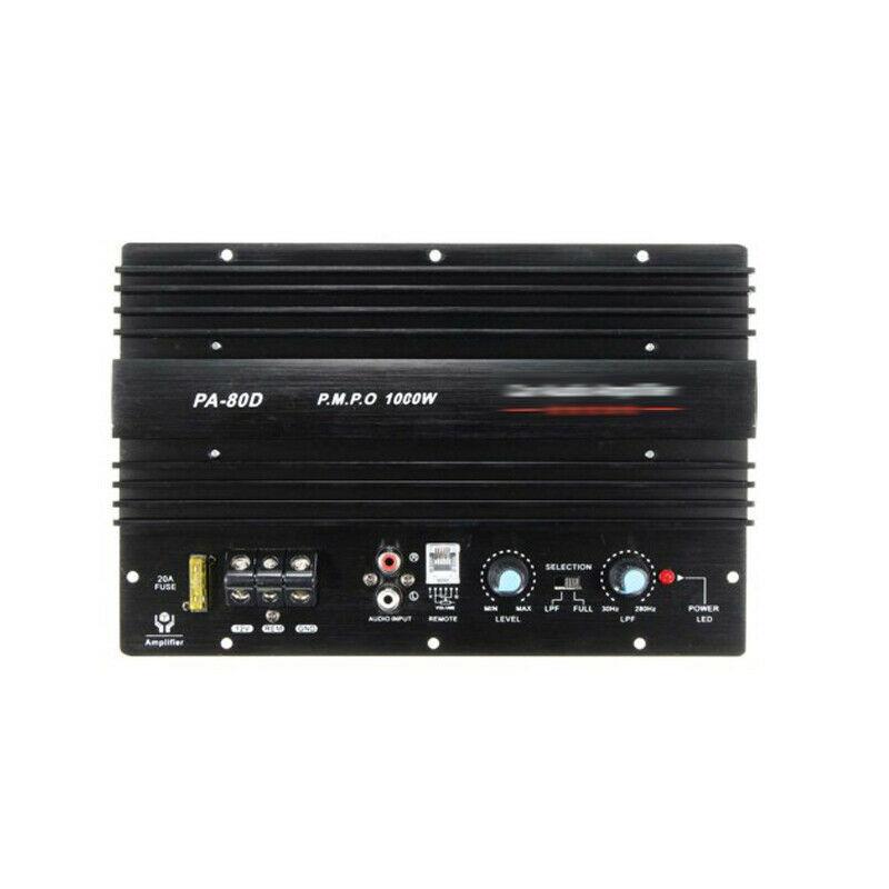 12 В 1000 Вт PA-80A динамик сабвуфер басовый модуль высокой мощности автомобильные аудио аксессуары моноканальный прочный усилитель без потерь плата
