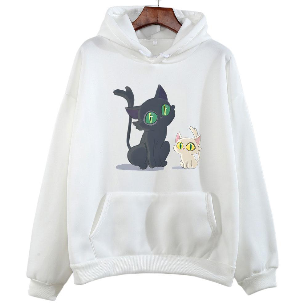 Suzume No Tojimari Daijin with Sadaijin Cat толстовки унисекс для женщин смотрят на тебя каваи/милые аниме одежда пуловеры с героями мультфильмов Неко