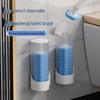 Dissolving Disposable Toilet Brush Set with Replacement Heads for Thorough Cleaning