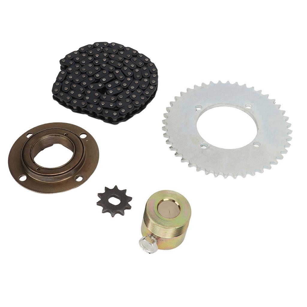 Звездочка T8F 10T Звездочка T8F 44T Цепь T8F 116 звеньев Маховик 16 мм Золотой соединитель Стальная цепь T8F