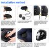 Motorcycle Blue-tooth Headset Helmets Blue-tooth Intercom Earphone With Noise-Cancellation Support Waterproof Interphone